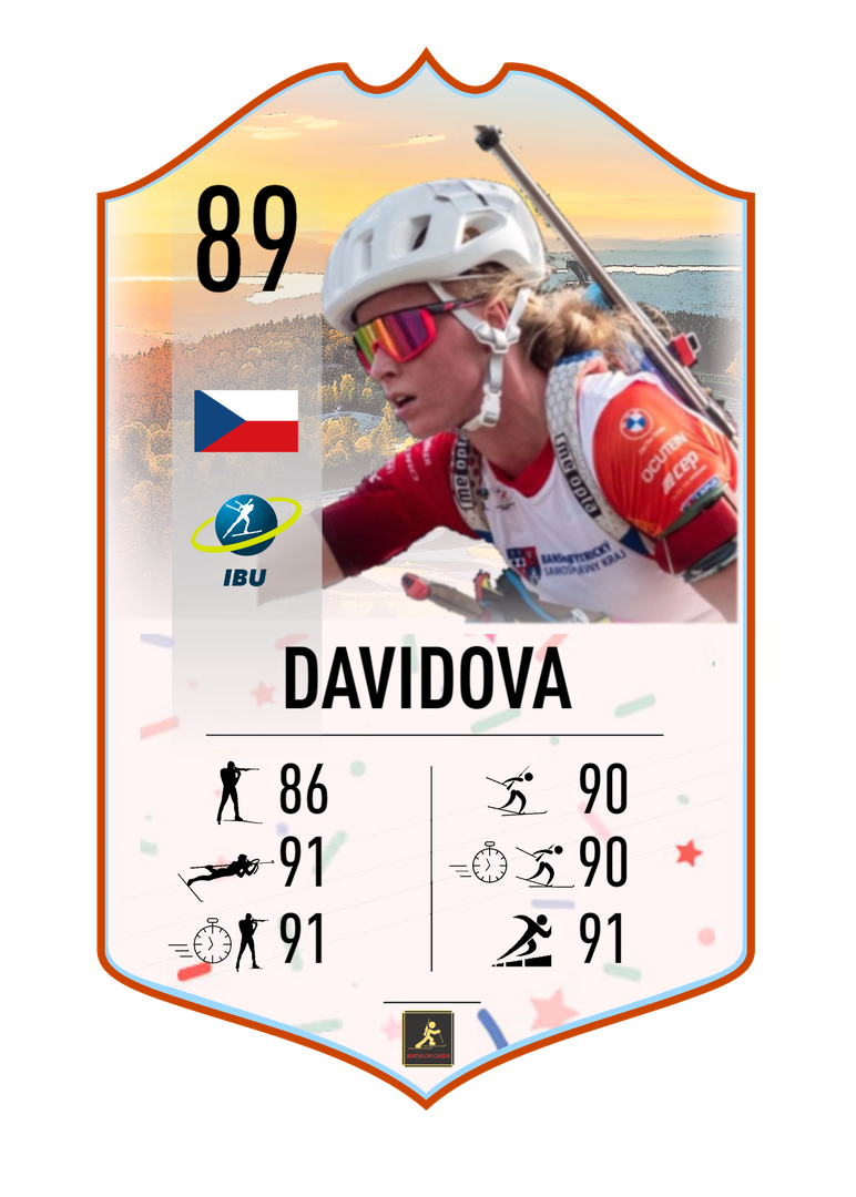 Marketa Davidova - Summer Star - Winner of the women mass start at IBU Summer World Championships 2023 - Biathlon Cards